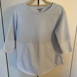 COS baby blue blouse